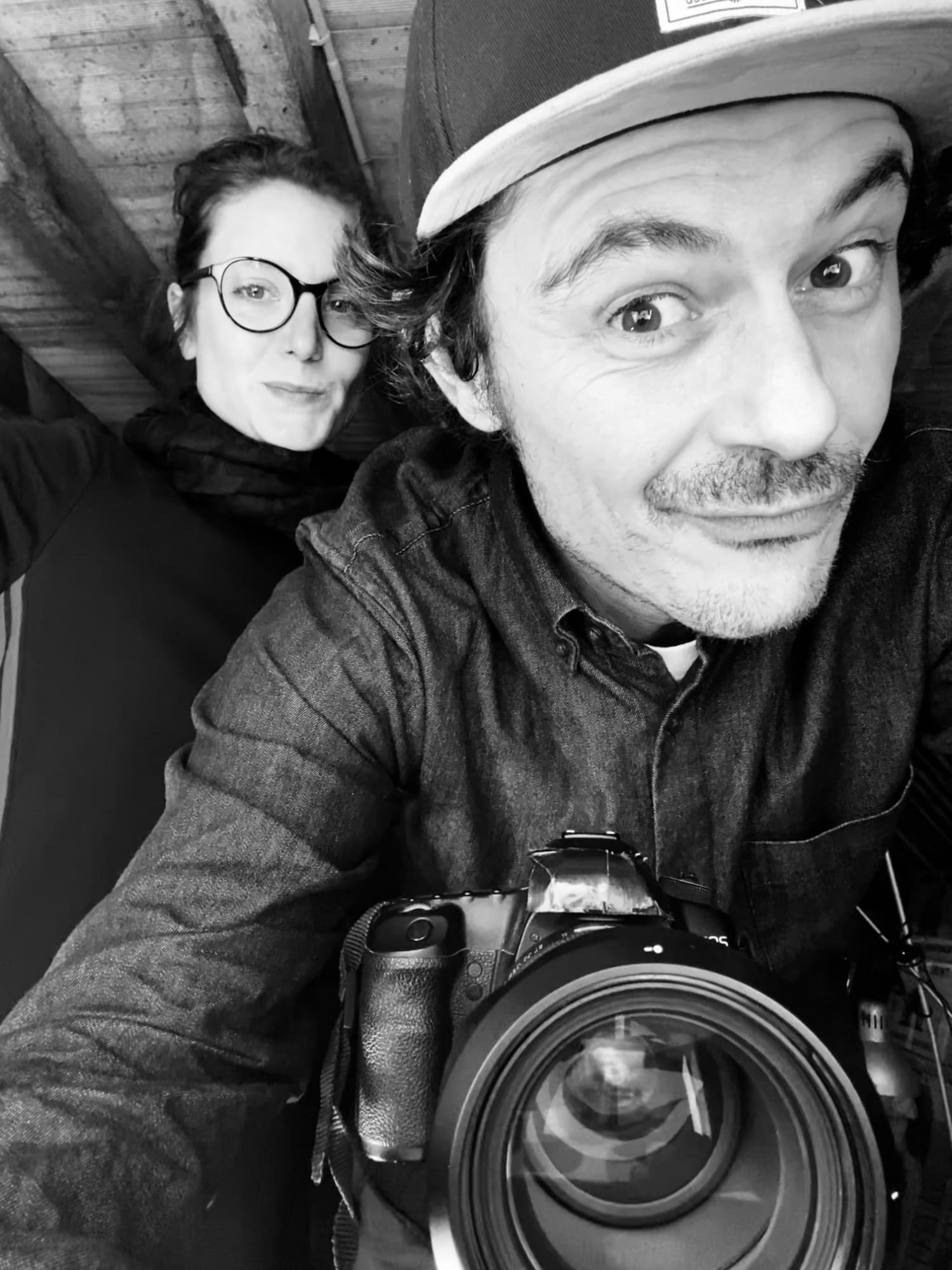 Romain Renoux et Céline Kbaier, graphistes en Beaujolais